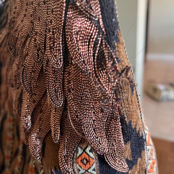 Sharif Couture
Beaded Tapestry
Tote with Leather Trim - Picture 14 of 16